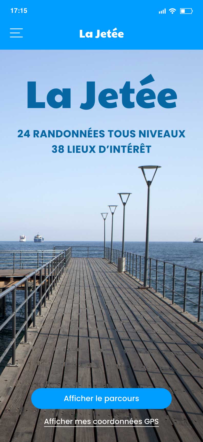 Une application web d'itinéraires en bord de mer Une application web d'itinéraires en bord de mer
